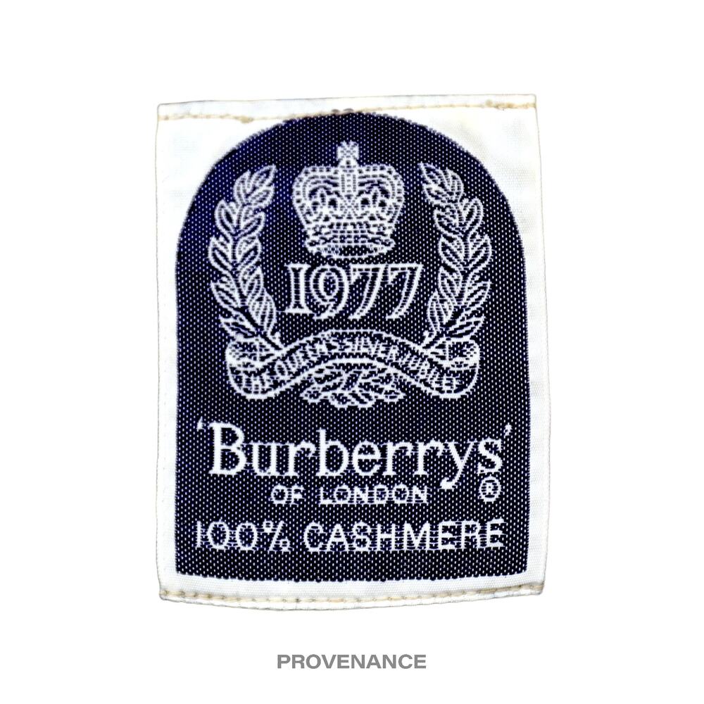 🔴 Burberry Scarf - Silver Jubilee Nova Check Cashmere - Picture 5 of 5